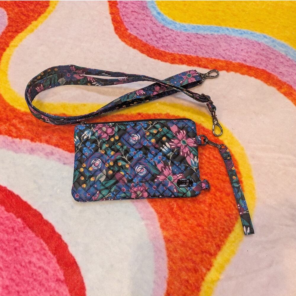 Lug Whimsy Black Peekaboo Crossbody/Wristlet Bag